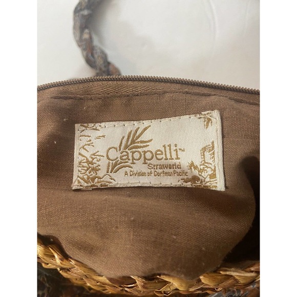Cappelli Straworld Handbag Fabric Multi Colored Boho Purse - Picture 5 of 12